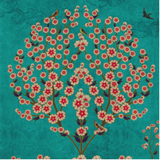 Printed Flower Abstract Cushion Cover